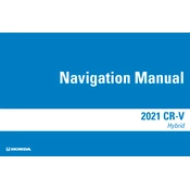 Honda CR-V Hybrid 2021 manual cover