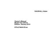 Vauxhall Adam 2014 manual cover