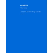 Linksys RE6500 AC1200 Max WiFi Range Extender manual cover