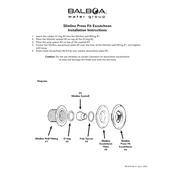 Balboa Slimline Press Fit Esctcheon manual cover