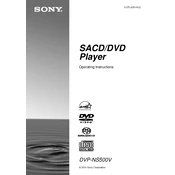 Sony DVP-NS500V manual cover