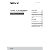 Sony MHC-V5 manual cover