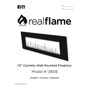 Realflame 1360E manual cover