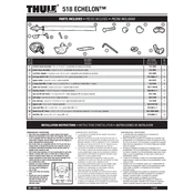 Thule Echelon 518 manual cover