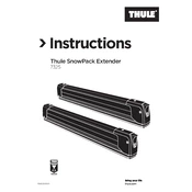 Thule Snowpack Extender 7325 manual cover