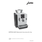 Jura Impressa XJ9 Professional Coffee Machine manual cover