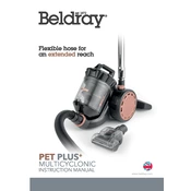 Beldray BEL0812NRG Pet Plus Multicyclonic manual cover