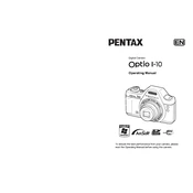 Ricoh Pentax Optio I-10 manual cover