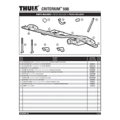 Thule Criterium 598 manual cover