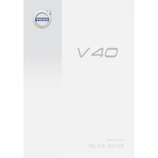 Volvo V40 2016 manual cover