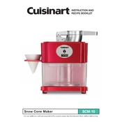 Cuisinart SCM-10P1 manual cover