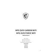 MSI MPG Z690 Carbon WIFI, MPG Z690 Force WIFI manual cover