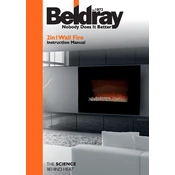 Beldray EH0838 2 in 1 Wall Fire manual cover