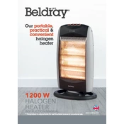 Beldray EH0197SSTK 1200 W Halogen Heater manual cover