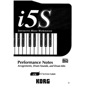 KORG i5S manual cover