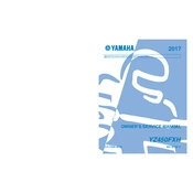 Yamaha YZ450FXH 2017 manual cover