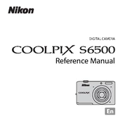 Nikon Coolpix S6500 manual cover