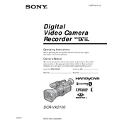 Sony DCR-VX2100 manual cover