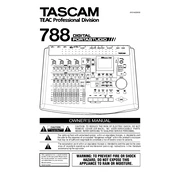 Tascam 788 manual cover