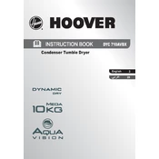 Hoover DYC 710AVBX-80N manual cover