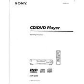 Sony DVP-S330 manual cover