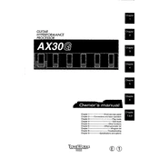 KORG AX30G manual cover