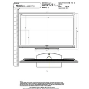 Sony KDL-46EX710 manual cover