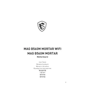 MSI MAG B560M Mortar WIFI, MAG B560M Mortar manual cover