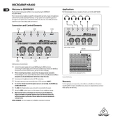 Behringer HA400 manual cover