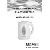 Singer SIK1729 manual cover