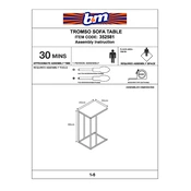 Tromso B&M Sofa Table 352581 manual cover