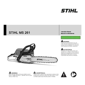 Stihl MS 261 manual cover