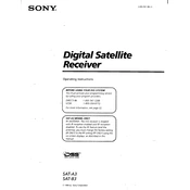 Sony SAT-A3 manual cover