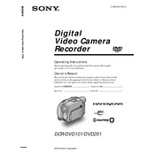 Sony DCR-DVD201 manual cover