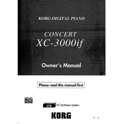 KORG XC-3000if manual cover