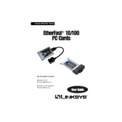 Linksys PCMPC100 v3 PCM100 v2 PC Card manual cover