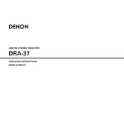 Denon DRA-37 manual cover