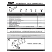 Thule Universal Flat Top Ski 92724 manual cover