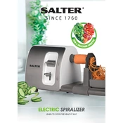 Salter EK2299 Electric Spiralizer manual cover