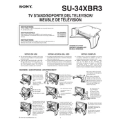 Sony SU-34XBR3 manual cover