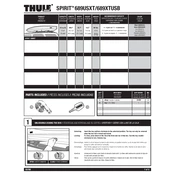 Thule Spirit 689TUSB manual cover