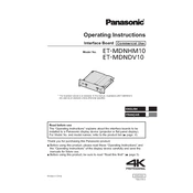 Panasonic ET-MDNHM10 manual cover