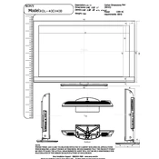 Sony KDL-40EX40B manual cover