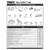 Thule Roll Model 884 manual cover