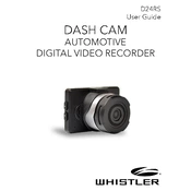 Whistler D24RS Dash Cam Automotive Digital Video Recorder manual cover