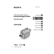 Sony DCR-HC26 manual cover