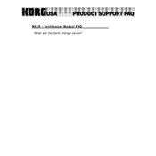 KORG NX5R manual cover