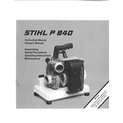 Stihl P 840 manual cover