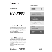 Onkyo HT R990 manual cover