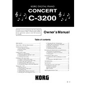 KORG C-3200 manual cover